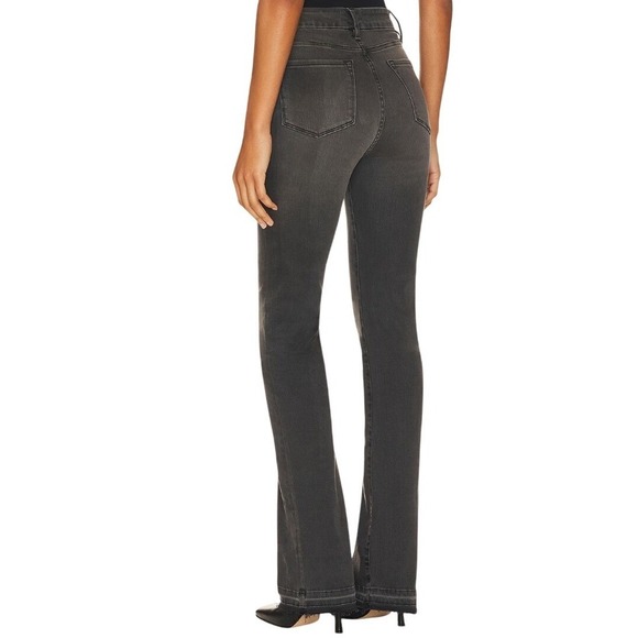 FRAME Denim Le Super High Mini Boot Released Hem, Black, Size 27 - Picture 2 of 12